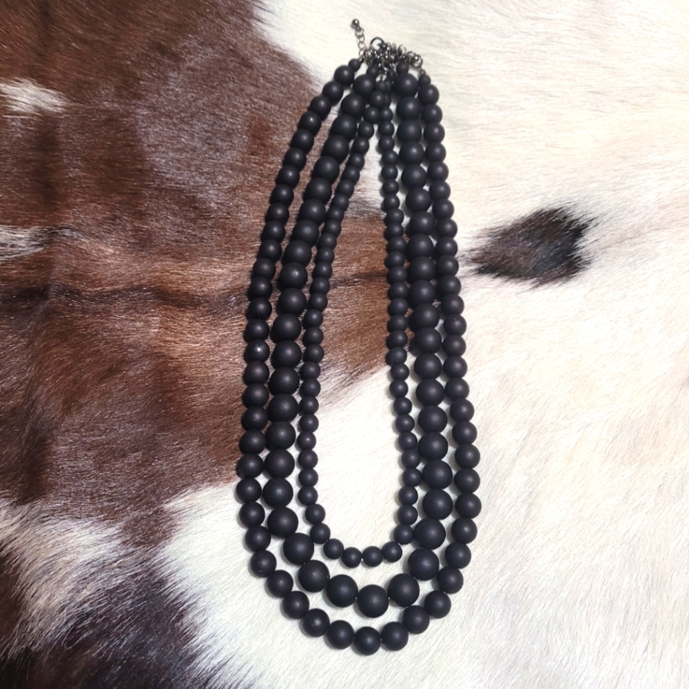 Cheeky's Boutique triple strand necklace
